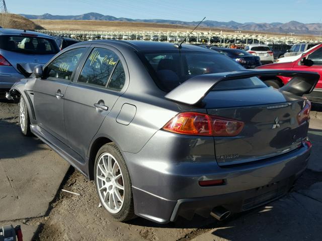 JA3AW86V78U048912 - 2008 MITSUBISHI LANCER EVO CHARCOAL photo 3