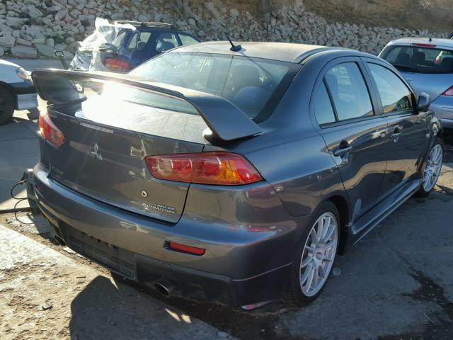 JA3AW86V78U048912 - 2008 MITSUBISHI LANCER EVO CHARCOAL photo 4