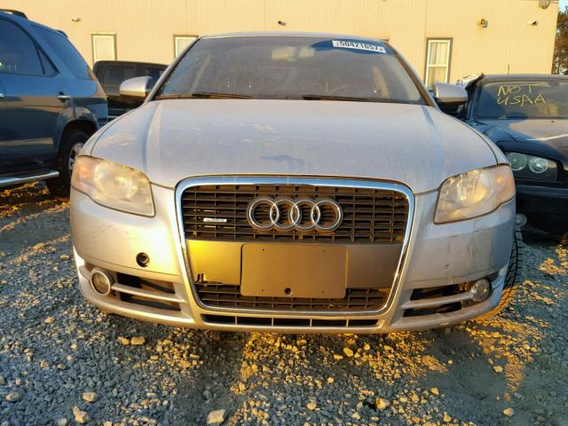 WAUDF78E56A138867 - 2006 AUDI A4 2.0T QU SILVER photo 9