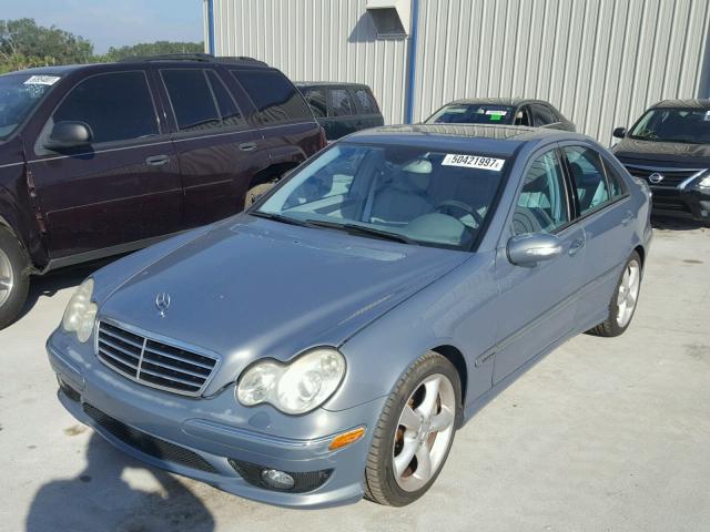 WDBRF40J45F664374 - 2005 MERCEDES-BENZ C 230K SPO BLUE photo 2