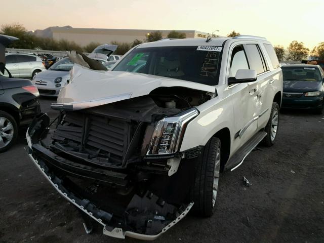 1GYS4BKJ2FR307361 - 2015 CADILLAC ESCALADE L WHITE photo 2