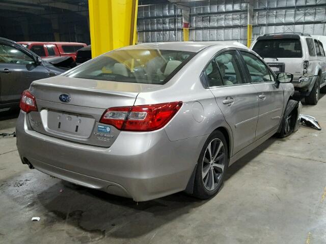 4S3BNAN60F3037084 - 2015 SUBARU LEGACY 2.5 TAN photo 4