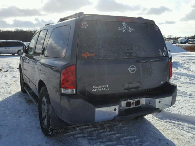 5N1AA08B54N708630 - 2004 NISSAN ARMADA SE CHARCOAL photo 3