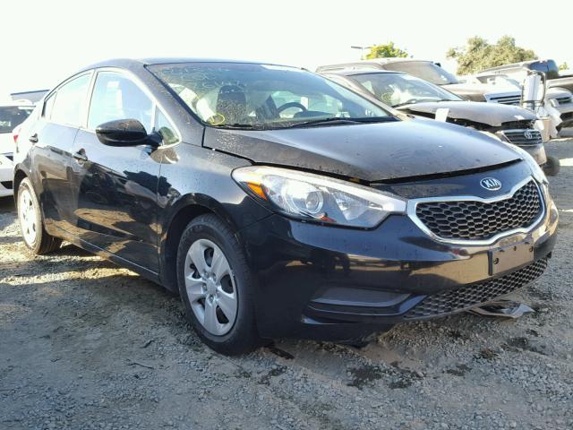 KNAFK4A60F5426147 - 2015 KIA FORTE LX BLACK photo 1