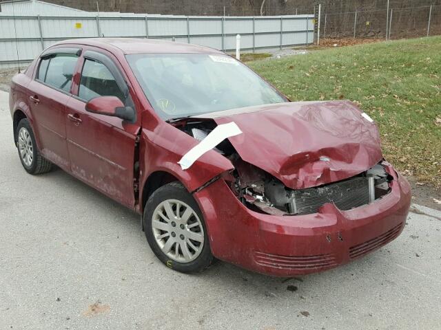 1G1AT58H997145182 - 2009 CHEVROLET COBALT LT BURGUNDY photo 1