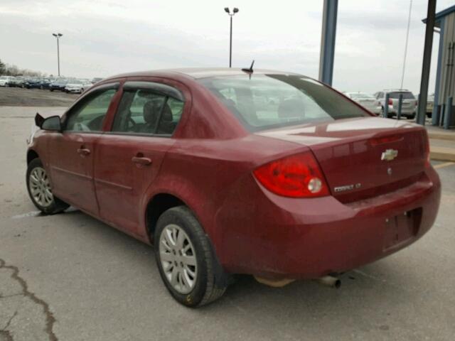 1G1AT58H997145182 - 2009 CHEVROLET COBALT LT BURGUNDY photo 3