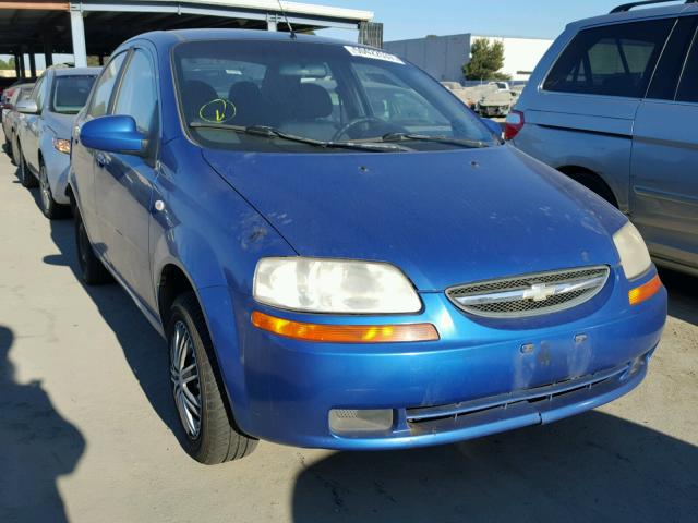 KL1TD56646B526632 - 2006 CHEVROLET AVEO BASE BLUE photo 1