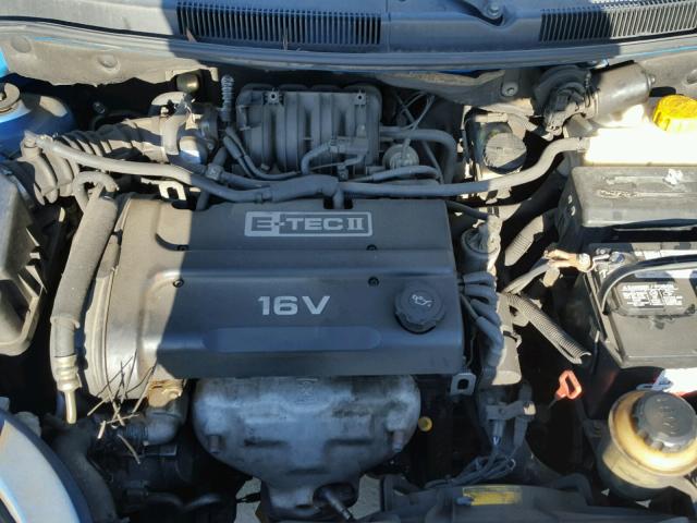 KL1TD56646B526632 - 2006 CHEVROLET AVEO BASE BLUE photo 7