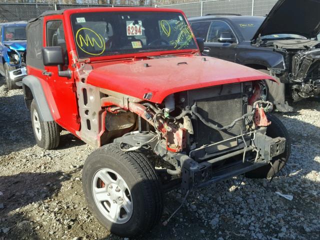 1J4AA2D12BL540851 - 2011 JEEP WRANGLER S RED photo 1