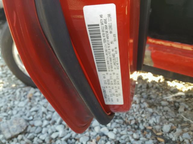 1J4AA2D12BL540851 - 2011 JEEP WRANGLER S RED photo 10