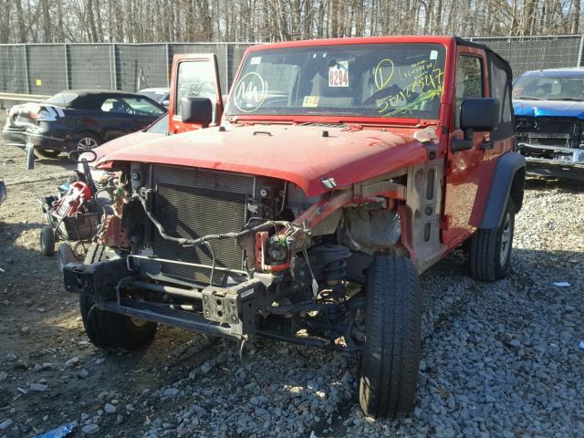 1J4AA2D12BL540851 - 2011 JEEP WRANGLER S RED photo 2