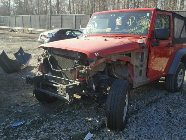 1J4AA2D12BL540851 - 2011 JEEP WRANGLER S RED photo 9