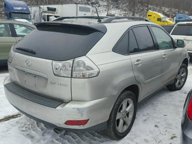 2T2HA31U84C023648 - 2004 LEXUS RX 330 SILVER photo 4