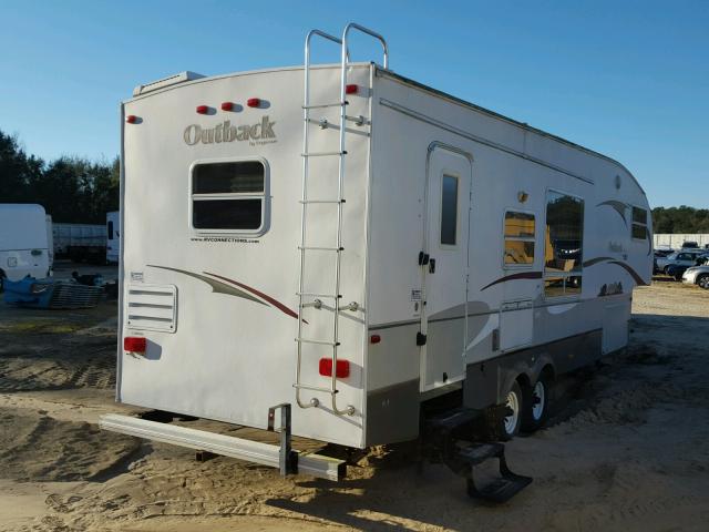 4YDF30F286G920496 - 2006 KEYSTONE OUTBACK WHITE photo 4