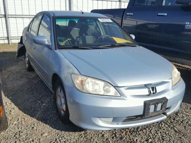 JHMES96644S002777 - 2004 HONDA CIVIC HYBR BLUE photo 1