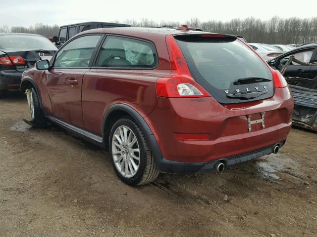 YV1672MK5B2240806 - 2011 VOLVO C30 T5 MAROON photo 3