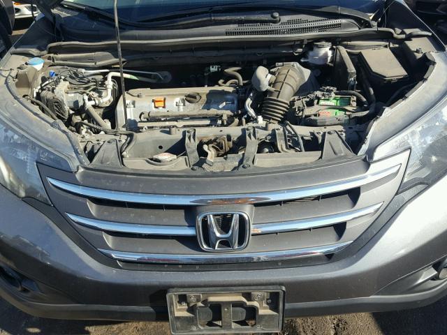 2HKRM3H75EH526620 - 2014 HONDA CR-V EXL GRAY photo 7