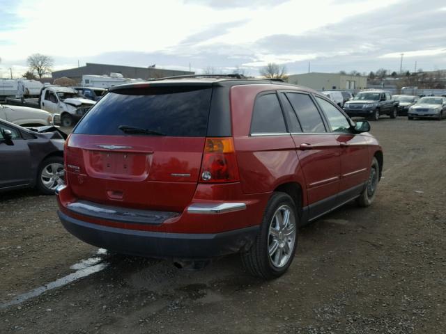 2C8GF68485R665330 - 2005 CHRYSLER PACIFICA T RED photo 4