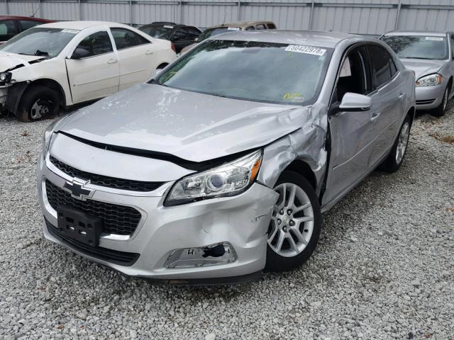1G11C5SLXFF211883 - 2015 CHEVROLET MALIBU 1LT SILVER photo 2