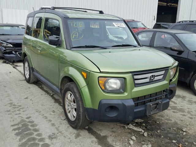 5J6YH28727L015613 - 2007 HONDA ELEMENT EX GREEN photo 1