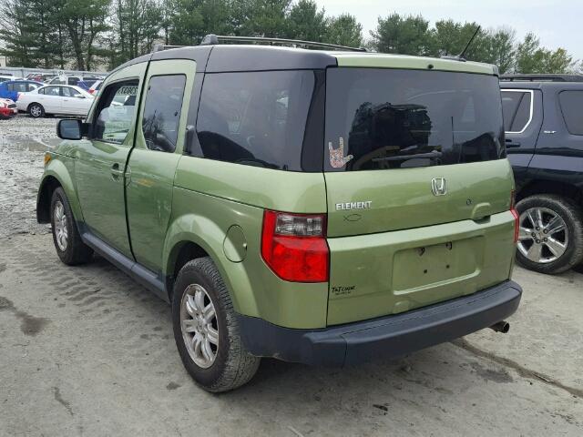 5J6YH28727L015613 - 2007 HONDA ELEMENT EX GREEN photo 3