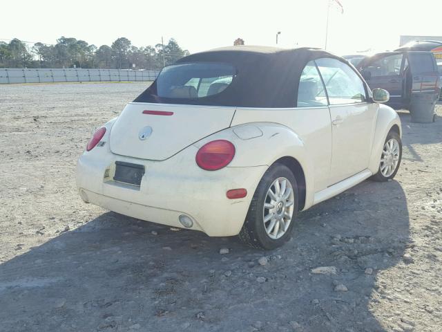 3VWCM31YX4M324760 - 2004 VOLKSWAGEN NEW BEETLE CREAM photo 4