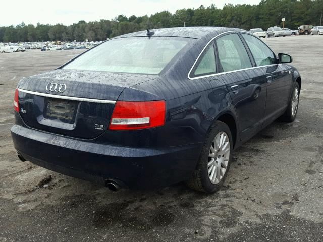 WAUDH74FX7N039982 - 2007 AUDI A6 3.2 QUA BLUE photo 4