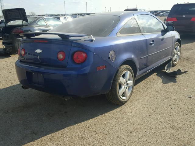 1G1AL15F677111628 - 2007 CHEVROLET COBALT LT BLUE photo 4