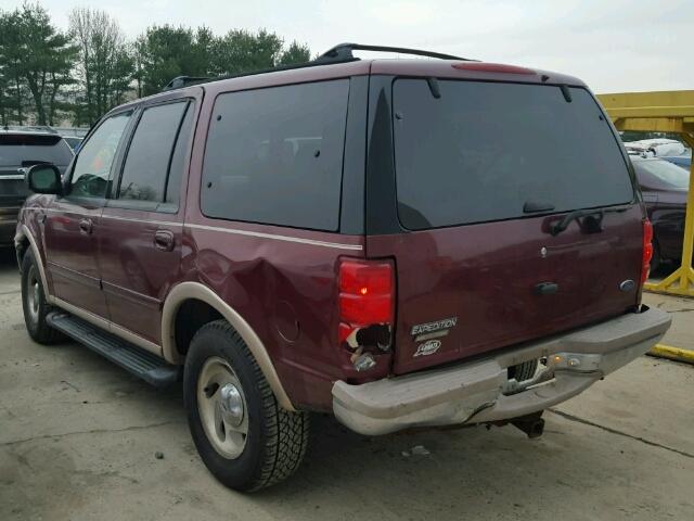 1FMRU18W9WLA79617 - 1998 FORD EXPEDITION MAROON photo 3