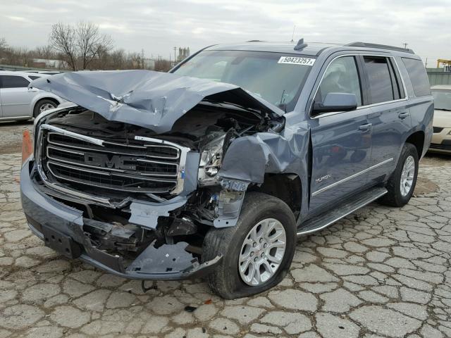 1GKS2AKC1FR670830 - 2015 GMC YUKON SLE GRAY photo 2