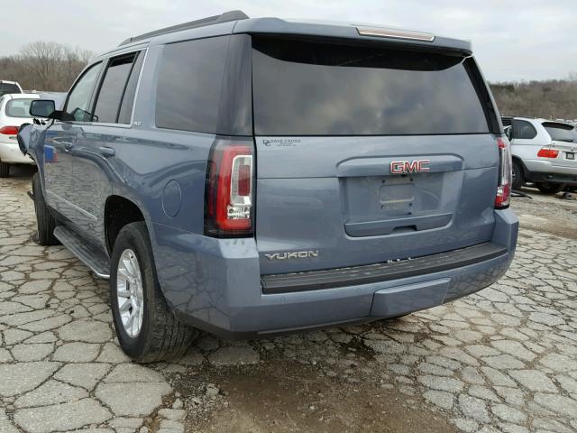 1GKS2AKC1FR670830 - 2015 GMC YUKON SLE GRAY photo 3