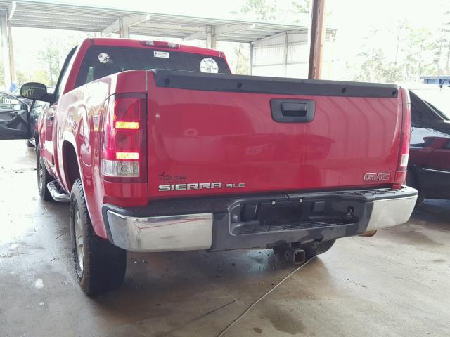 1GTEC14JX7Z542721 - 2007 GMC NEW SIERRA RED photo 3