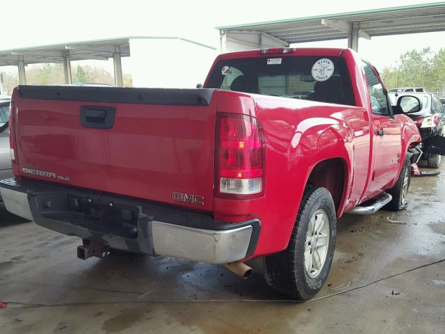 1GTEC14JX7Z542721 - 2007 GMC NEW SIERRA RED photo 4