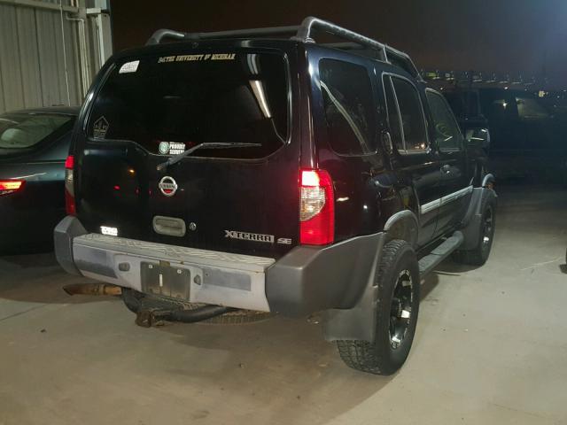 5N1ED28Y22C502053 - 2002 NISSAN XTERRA XE BLACK photo 4