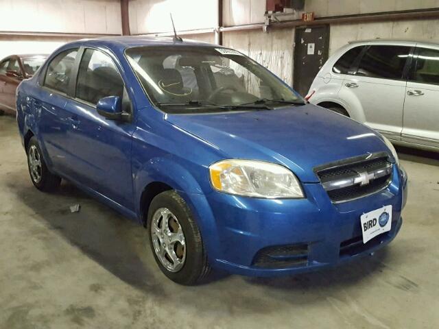 KL1TD56E69B640708 - 2009 CHEVROLET AVEO LS BLUE photo 1