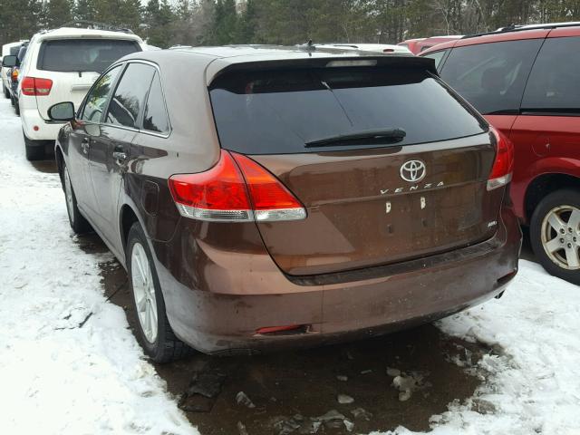 4T3BE11A69U003775 - 2009 TOYOTA VENZA BASE BROWN photo 3