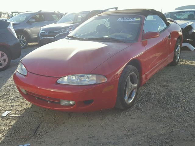 4A3AX55F4TE388204 - 1996 MITSUBISHI ECLIPSE SP RED photo 2