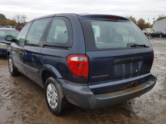 1D4GP25B77B120024 - 2007 DODGE CARAVAN SE BLUE photo 3