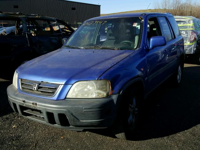 JHLRD1868YC007625 - 2000 HONDA CR-V EX BLUE photo 2