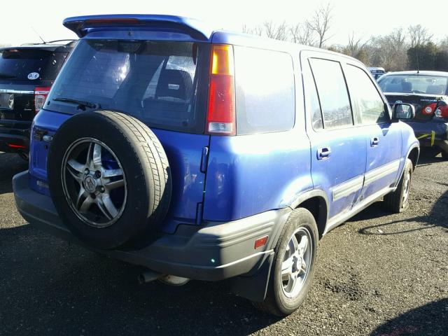 JHLRD1868YC007625 - 2000 HONDA CR-V EX BLUE photo 4