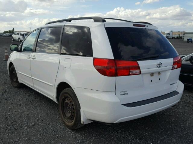 5TDZA23C14S102271 - 2004 TOYOTA SIENNA CE WHITE photo 3