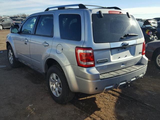 1FMCU0EG2BKB20733 - 2011 FORD ESCAPE LIM SILVER photo 3