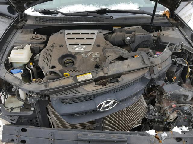 5NPEU46F86H112523 - 2006 HYUNDAI SONATA GLS BLACK photo 7