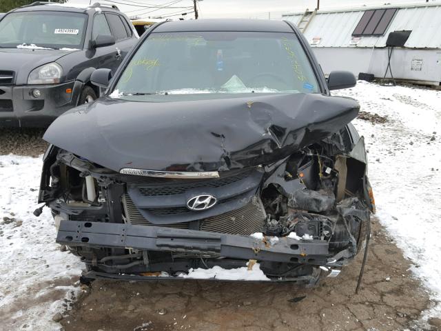 5NPEU46F86H112523 - 2006 HYUNDAI SONATA GLS BLACK photo 9