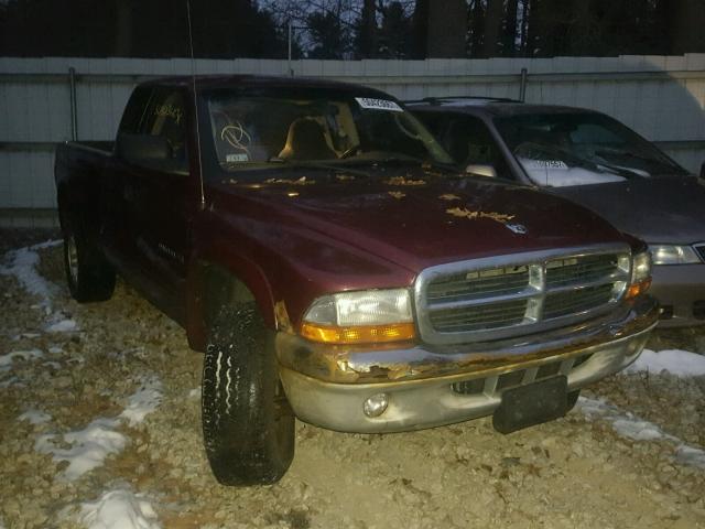 1B7GG22XX1S290009 - 2001 DODGE DAKOTA RED photo 1