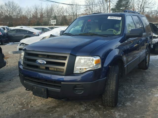 1FMFU16577LA71868 - 2007 FORD EXPEDITION BLUE photo 2