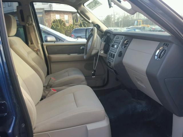 1FMFU16577LA71868 - 2007 FORD EXPEDITION BLUE photo 5