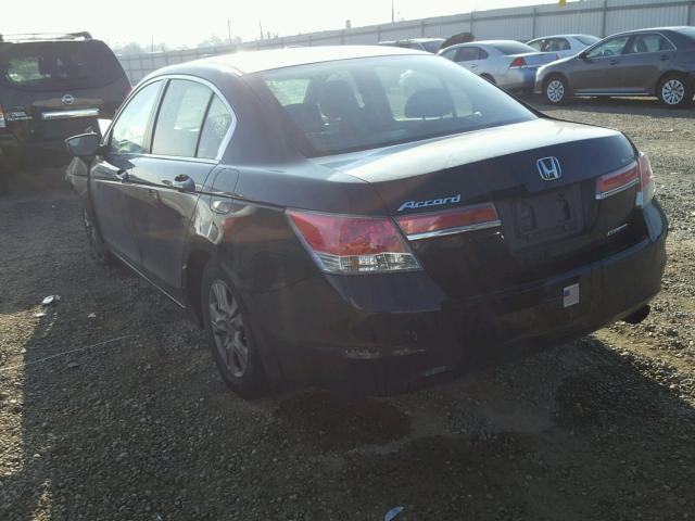 1HGCP2F63CA243446 - 2012 HONDA ACCORD SE BLACK photo 3