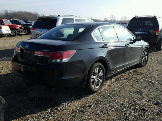 1HGCP2F63CA243446 - 2012 HONDA ACCORD SE BLACK photo 4