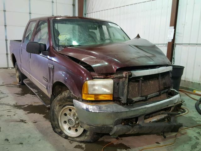 1FTNW21F0YEC92962 - 2000 FORD F250 SUPER MAROON photo 1